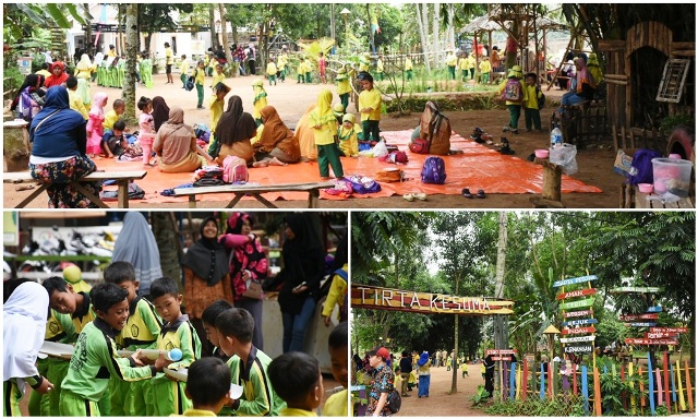  Literasi Alam  Terbuka Objek Wisata Embung Tirta Kesuma 