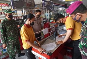 Tim Satgas Covid-19 Sambangi Indomaret dan Alfamart