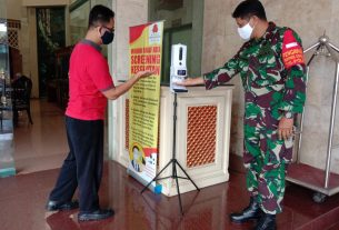 Babinsa Tipes Sasar Edukasi Penerapan PPKM di Hotel Indah Palace