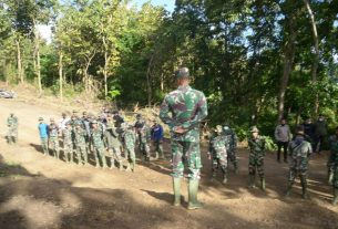 Awali Kegiatan di Lokasi TMMD Ke 111 Kodim 1407/Bone Dengan Apel Pagi