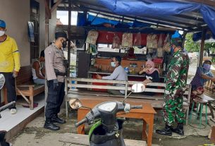 Babinsa Dan Bhabinkamtibmas Tamansari Terus Bersinergi Tertibkan Warga