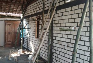 Dinding Tembok Nyoto Sudah Berdiri Kokoh Hasil Kerja Keras Satgas Pra TMMD