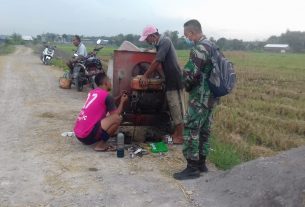 Menghindari Kendala Pekerjaan, Satgas Lakukan Perawatan Pada Mesin Molen