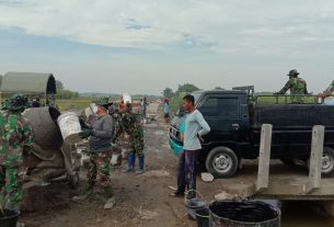 Rutinitas TNI Apel Pagi Sebelum Melaksanakan Kegiatan
