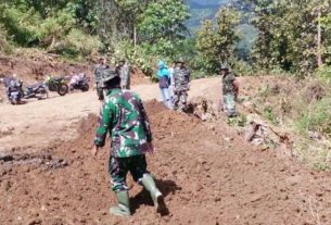 Satgas Pra-TMMD Kodim 1407/Bone Kebut Pengerjaan Sasaran Fisik