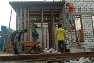 Atap Teras RTLH TMMD 111 Selesai dikerjakan