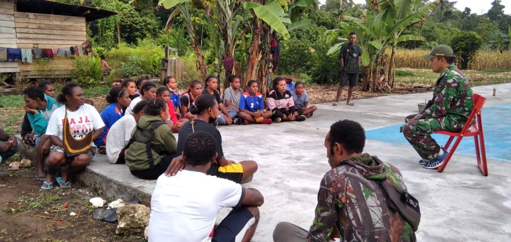 TMMD Kodim Sarmi Bawa Kesejahteraan dan Beri Motivasi Masyarakat Kp. Dorba