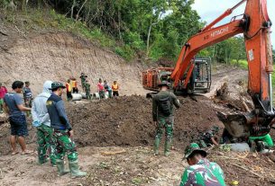 Wujud Kerjasa Sama Dalam TMMD Ke -111 Kodim 1407/Bone.