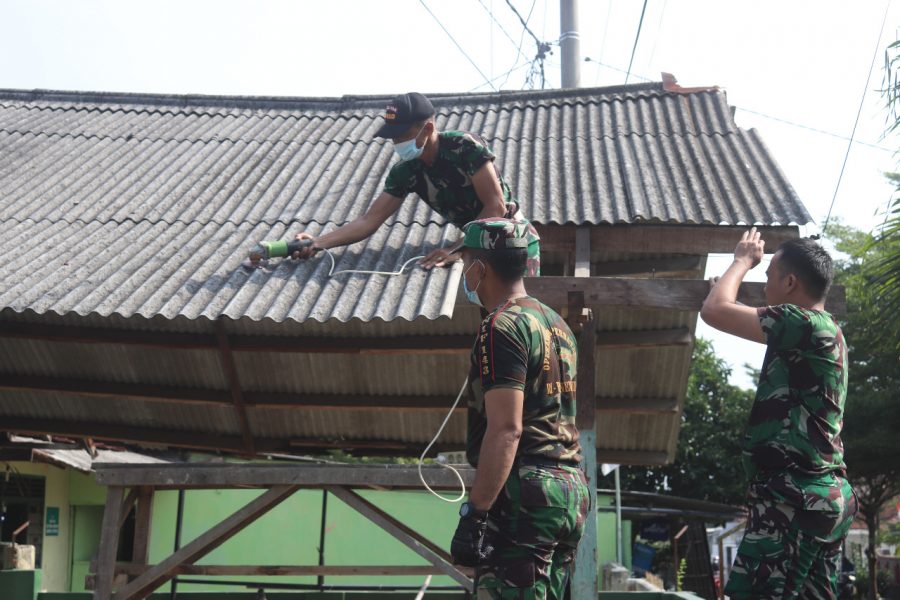 Kodim 0410KBL merenovasi auala seketariat Organisasi Kemasyarakatan Keluarga Besar TNI