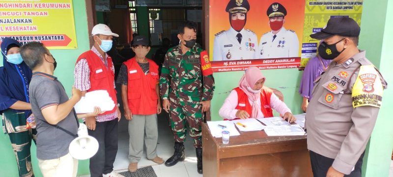 Dukung Percepatan Vaksinasi, Koramil 410-03/TBU dan Puskesmas Bakung Kembali Gelar Serbuan Vaksinasi
