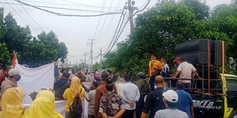 Masyarakat 4 Desa di Lampung Utara Gelar Aksi Terkait SUTT