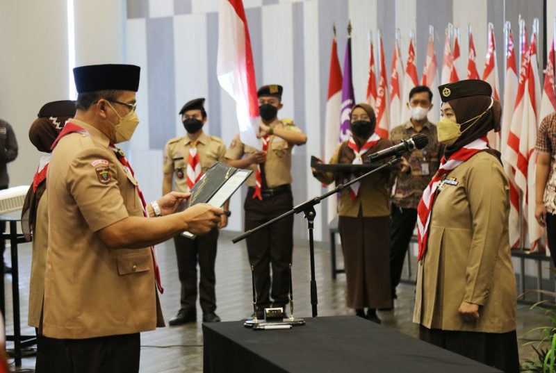 Ketua Kwarda Pramuka Lampung Lantik Pengurus Majelis