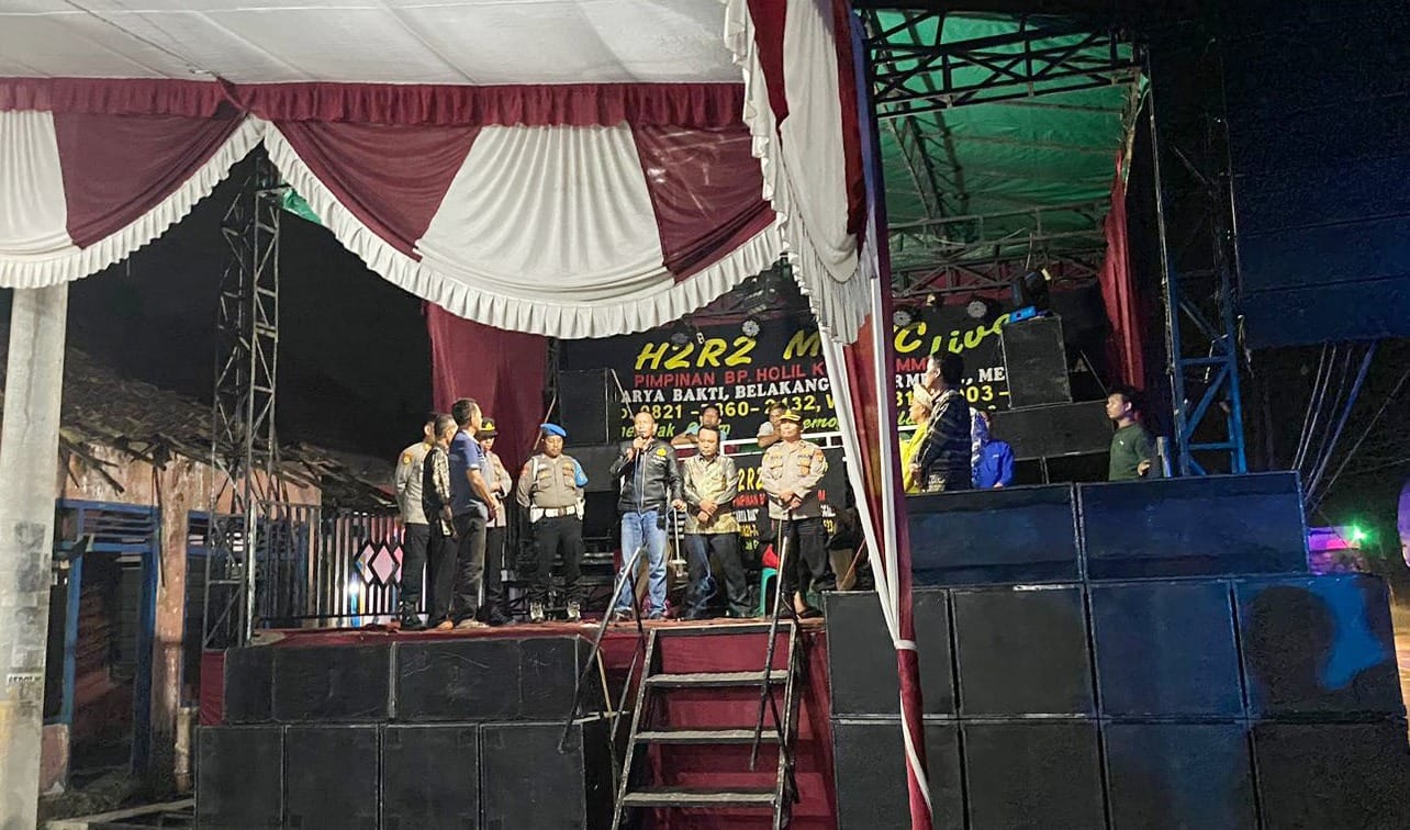 Polres Tulang Bawang Lakukan Penertiban Dua Lokasi Pesta Yang Lampaui Batas Waktu Izin Keramaian