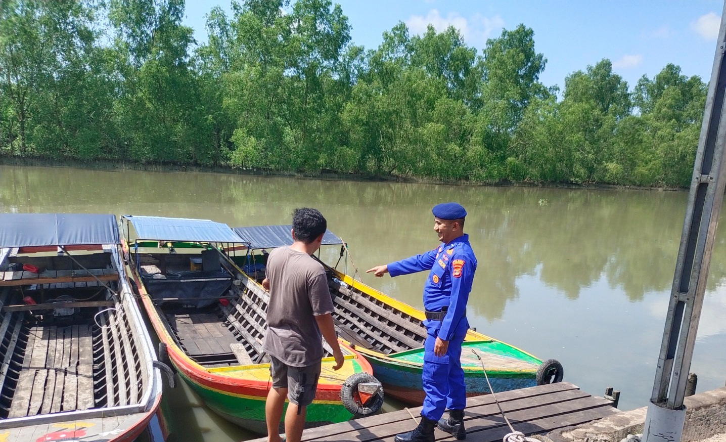 Motoris Speed Boat Jadi Sasaran Utama Binmas Air Oleh Polairud Polres Tulang Bawang