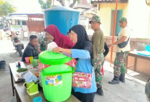 Peran Aktif Ibu-ibu PKK Dalam Penyiapan Karya Bakti Daerah Tahap VII th 2023 di Kelurahan Nusukan