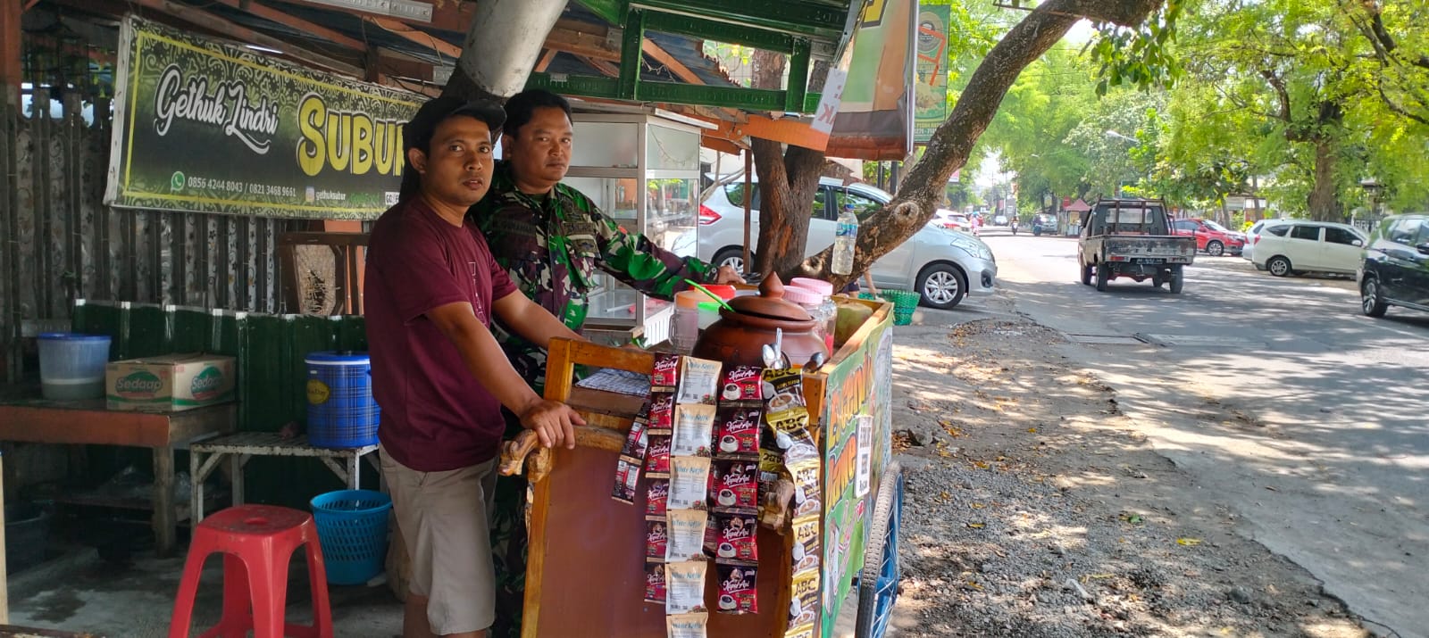Pedagang Kaki Lima Jadi Motivasi Babinsa Joyotakan