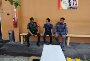 Jaga Kemanan dan Ketertiban Lingkungan, Inilah Pesan Babinsa Tipes Kepada Karyawan Lotte Mart