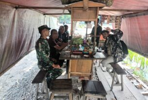 Manfa'atkan Warung Angkringan/Hik Sebagai Sarana Babinsa Kelurahan Karangasem Jalin Silaturahmi Dengan Warga Binaan
