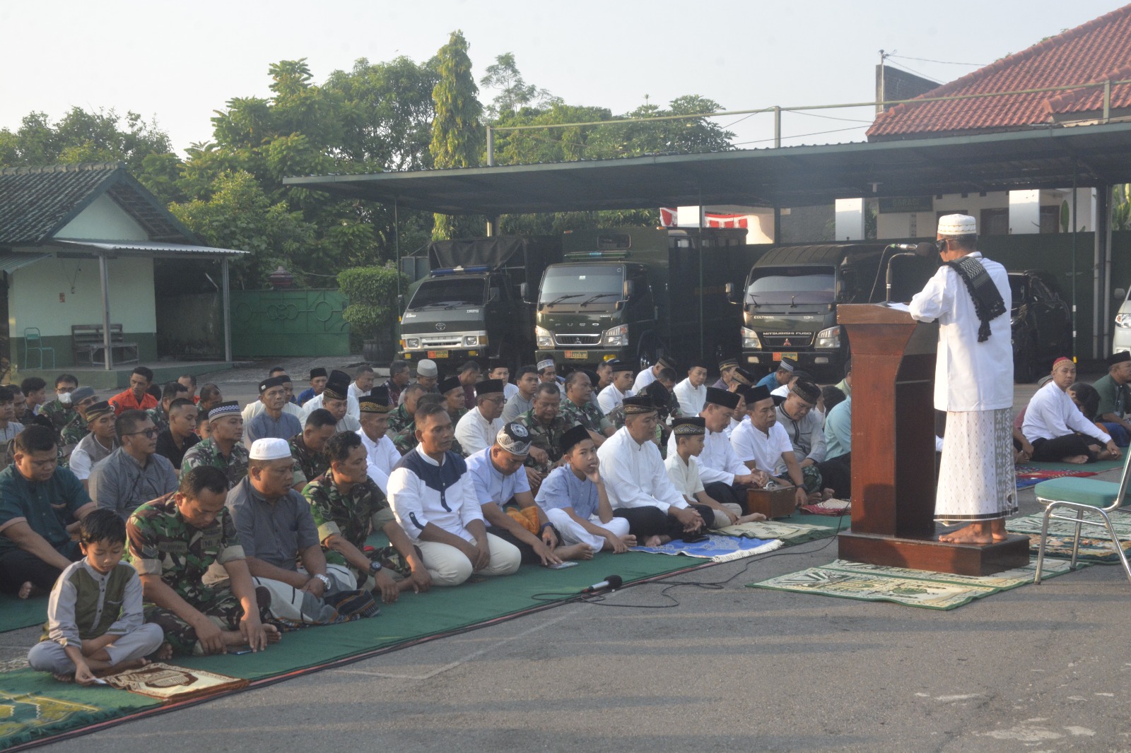 Kodim Boyolali Selenggarakan Sholat Idul Adha 1445 H Bersama Warga