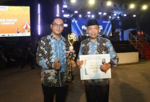 Penutupan PRL tahun 2024, Lampura Raih Penghargaan Anjungan Inspiratif di Lampung Fair 2024.