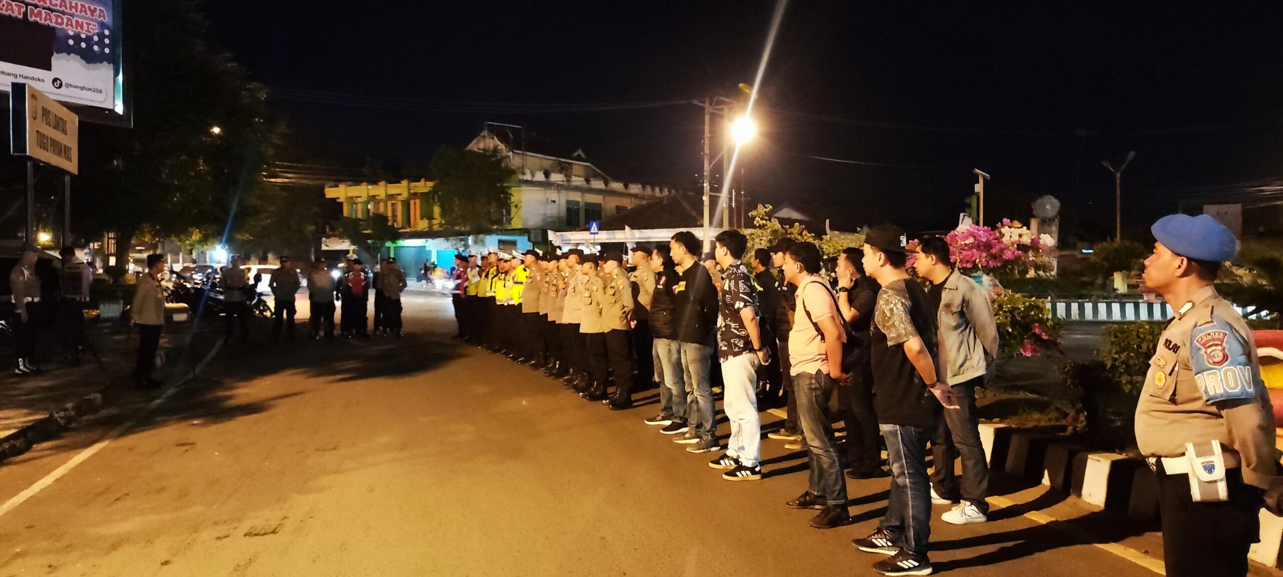 Polres Lampura Kerahkan 160 Personel di malam takbiran