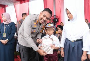 Polres Tulang Bawang Gelar Baksos Serentak Sambut Hari Bhayangkara Ke-78 Tahun 2024, AKBP James: Ada Enam Item Yang Dilaksanakan