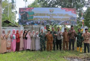 Dandim 0105/Abar Bersama Kasrem Ikuti Peresmian Sumur Bor Program TNI AD Manunggal Air Secara Virtual Dilounching Oleh KASAD