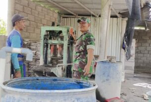Babinsa Nogosari Sambangi Pelaku UMKM Desa Pulutan