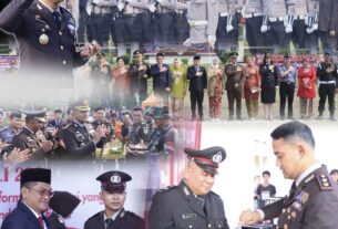 Hari Bhayangkara Ke-78, Polres Lampung Utara Gelar Upacara
