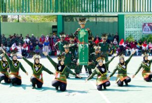 Babinsa dan Persit Koramil Kepohbaru Bojonegoro Juarai Lomba Joget Komando