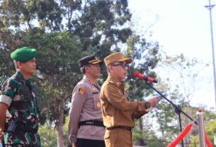 Pemkab Adakan Apel Gabungan Pasukan Operasi Mantab Praja Krakatau