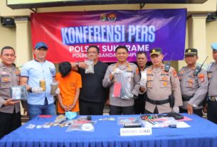Polresta Bandar Lampung Tangkap Pelaku Penembakan Mahasiswa PKL di Kantor Bawaslu Provinsi Lampung