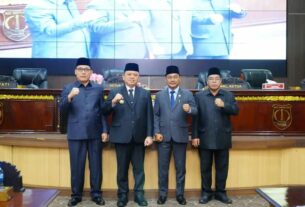 Pj Bupati Muba H Sandi dan DPRD Muba Tandatangani Berita Acara Persetujuan Bersama RAPBDP Kabupaten Muba TA 2024