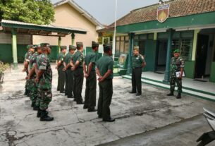 Danramil Karangmalang Pimpin Apel Pagi, Tekankan Pentingnya Kedisiplinan dan Sinergitas
