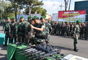 Pastikan Kesiapan Personil Dalam Menghadapi Pemilukada, Kodim 0703/Cilacap Gelar Apel Pasukan