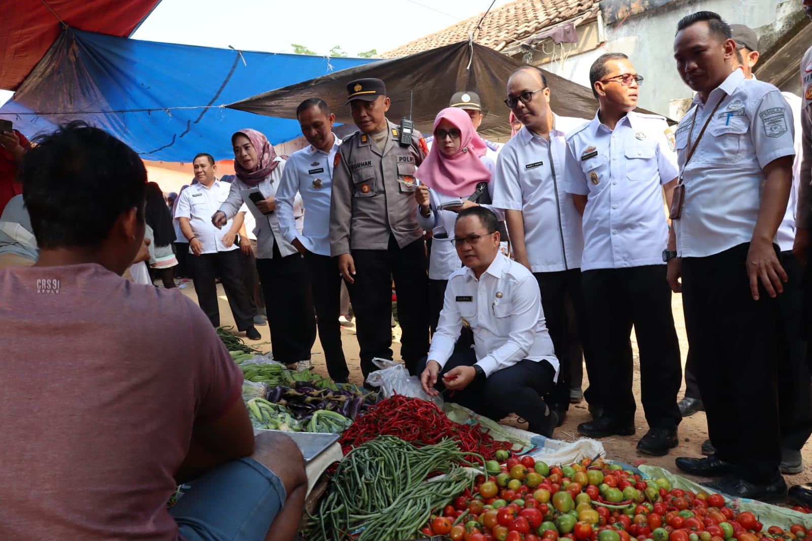 Sekda Saipul Bersama TPID Way Kanan Pantau Harga Kebutuhan Pokok