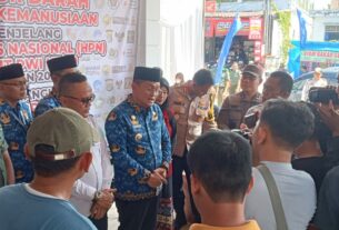 PWI gelar Donor Darah, Pj Bupati Lampura berikan Apresiasi
