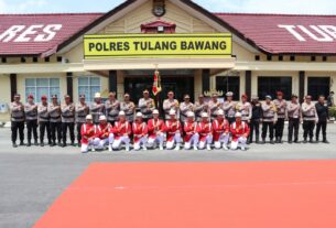 Polres Tulang Bawang Gelar Napak Tilas Tunggul Kesatuan Wira Bhakti Nengah Nyappur