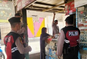 Samapta Polres Tulang Bawang Gelar Patroli Kota Presisi di Dua Tempat Keramaian