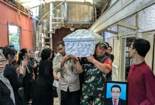 Babinsa Takziah Warganya Yang Mengalami Musibah