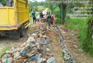 Pemdes Sumber Agung Bangun Insfratruktur Desa