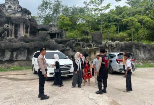 Demi kenyamanan warga Saat Liburan Imlek Sat Samapta Polres Tulang Bawang Barat laksanakan patroli wisata
