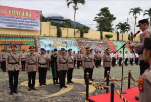 Kapolres Tanggamus Pimpin Penyerahan Jabatan