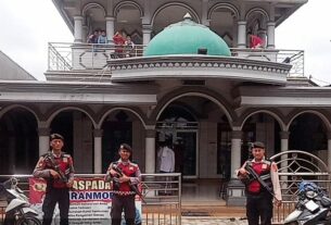 Samapta Polres Tulang Bawang Gelar Pengamanan Ibadah Sholat Jum'at, Berikut Lokasi dan Tujuannya