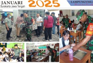 Sukseskan Program Pemerintah, Kodim 0735/Surakarta Bantu Distribusikan Makanan Bergizi Gratis di Kota Solo