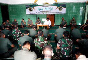 Pegang Teguh Norma Agama dan Tugas Sehari-hari, Kodim Boyolali Gelar Isro' Mi'roj dan Doa Bersama