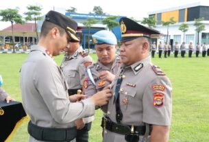 Polres Tulang Bawang Gelar Upacara Sertijab Satu Kasat dan Dua Kapolsek, Berikut Daftar Namanya