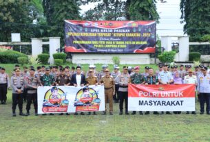 Polres Lampung Utara Gelar Apel Pasukan Operasi Ketupat Krakatau 2025