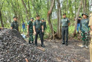 Pangdam Diponegoro Tinjau TMMD Reguler Di Desa Kalinanas Wonosamudro