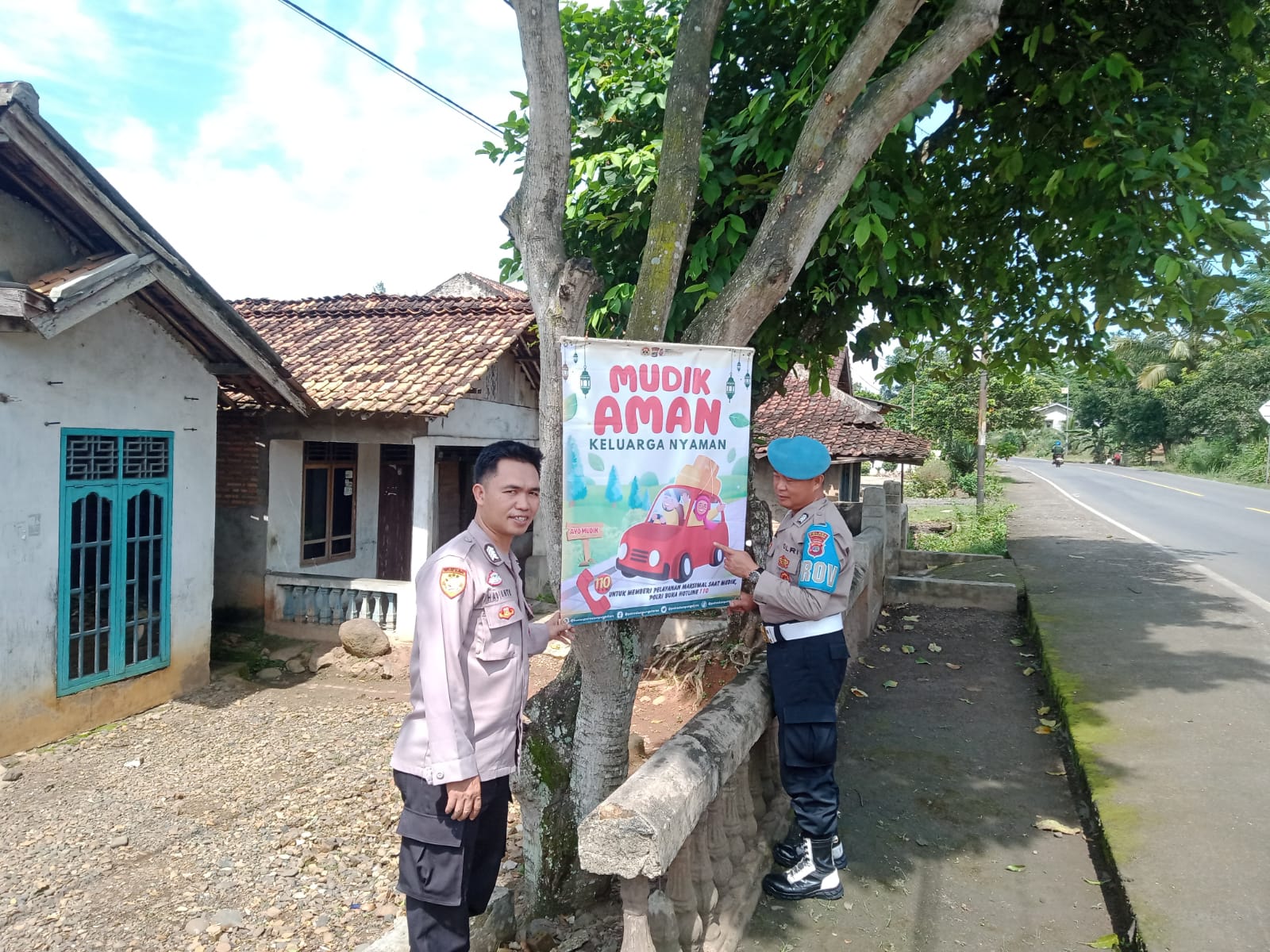 Polres Lampura Sosialisasikan Mudik Aman Keluarga Nyaman